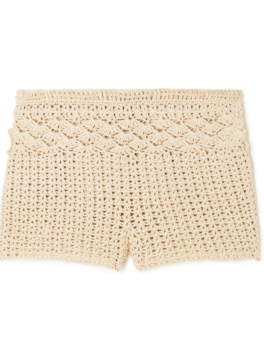 Affordable Shell woven cotton Women Conch Alanui shorts 0816